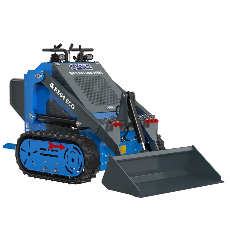 A Rippa R10 Eco méltó párja a skid rakodók kategóriájában az RS04. Különlegessége, hogy hevederes járószerkezettel és kerekes kivitelben is rendelhető.