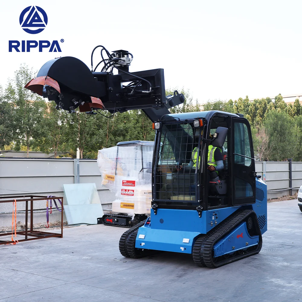 Rippa RS20 csúszókormányzású rakodó - tuskómaró adapter